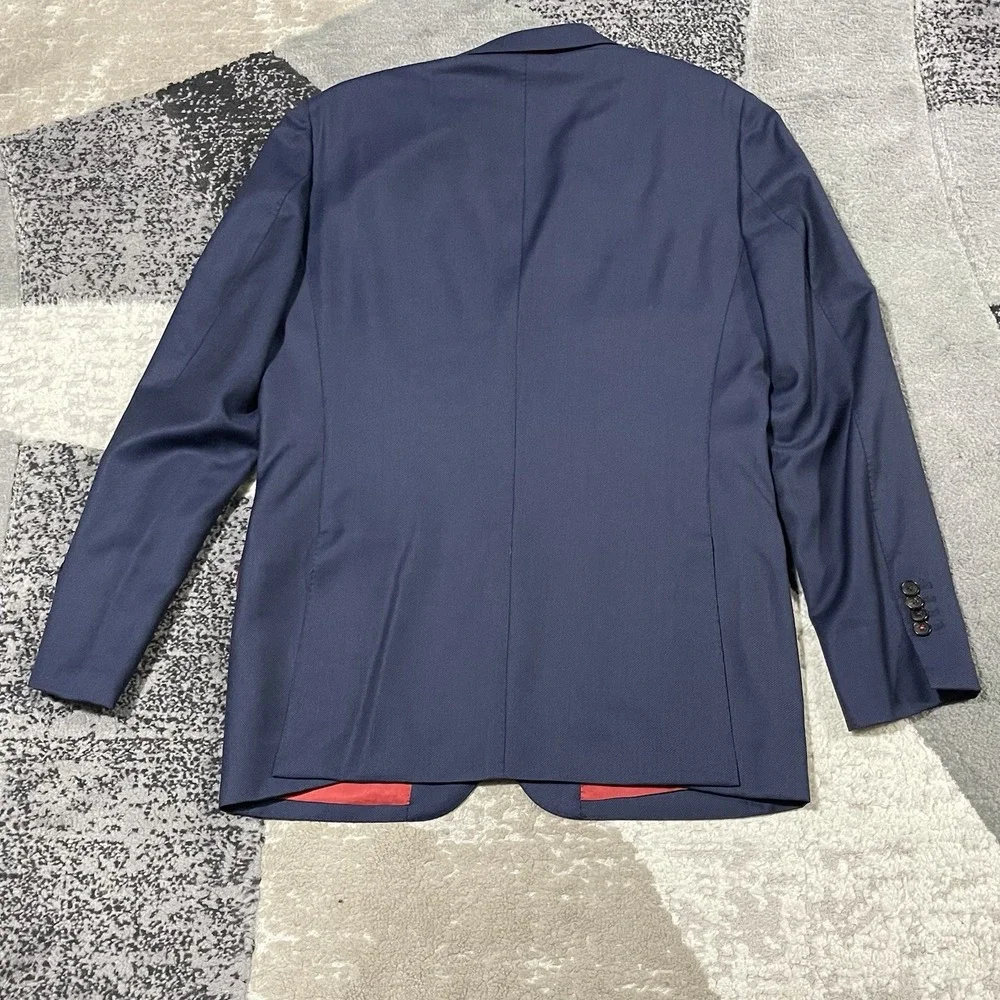 SuitSupply Blazer Jacket Men 40R Blue Sienna Single Breast Pure Wool Sport Coat‎